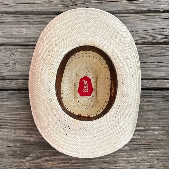 Bailey U-Rollit New West Straw Cowboy Hat Unisex Size 7 1/2 - Picture 10 of 14